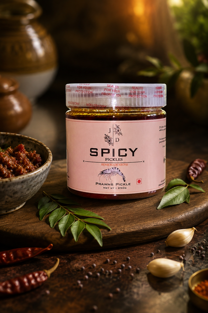 Prawns Pickle (250g, 500g)